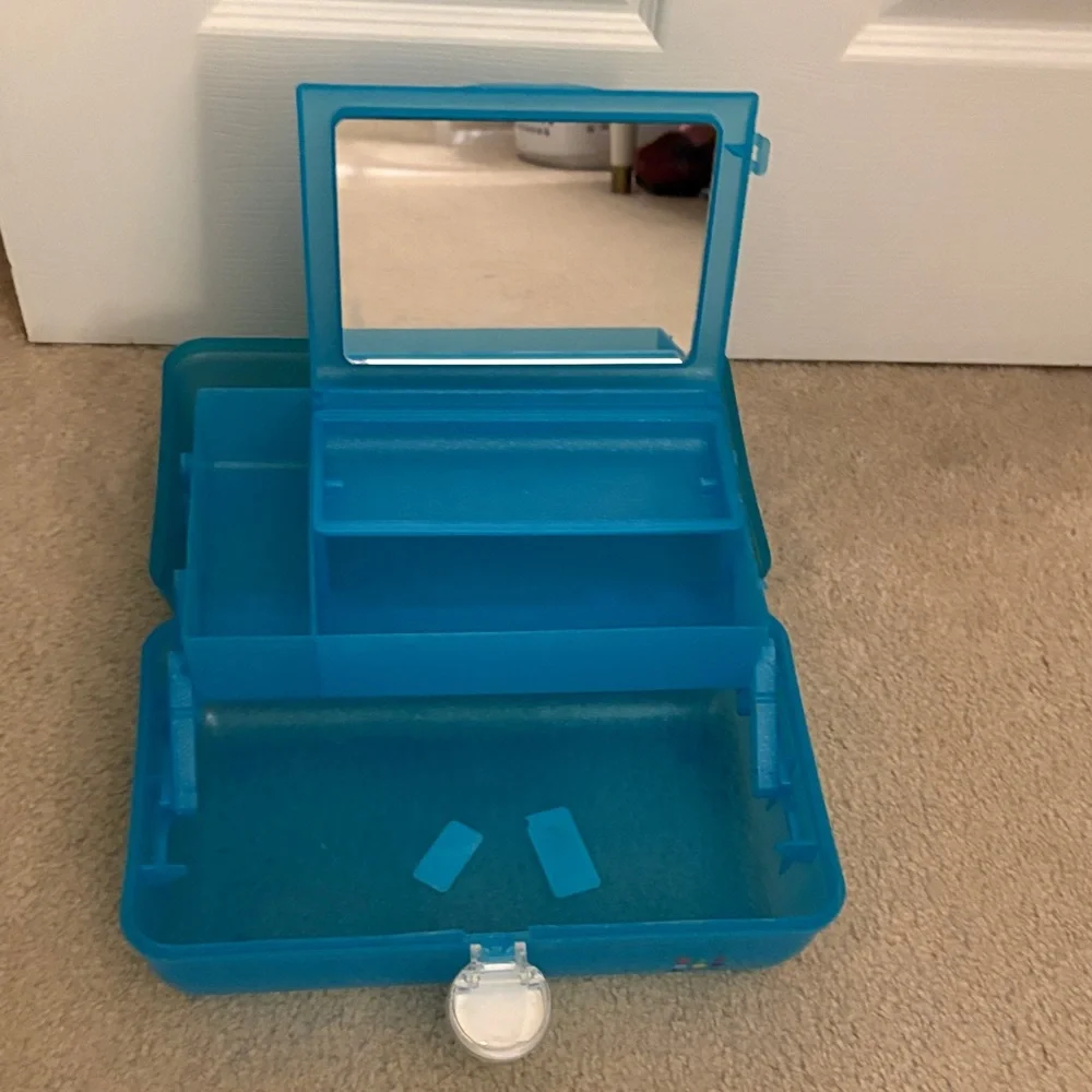 Caboodles Sparkle Blue Organizer Case